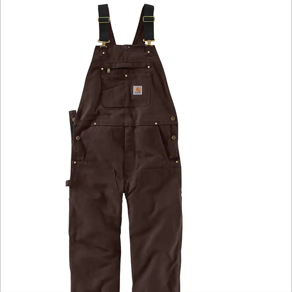 Carhartt Other - Men's Carhartt Dark Brown Bib Insulated Overalls 40x34